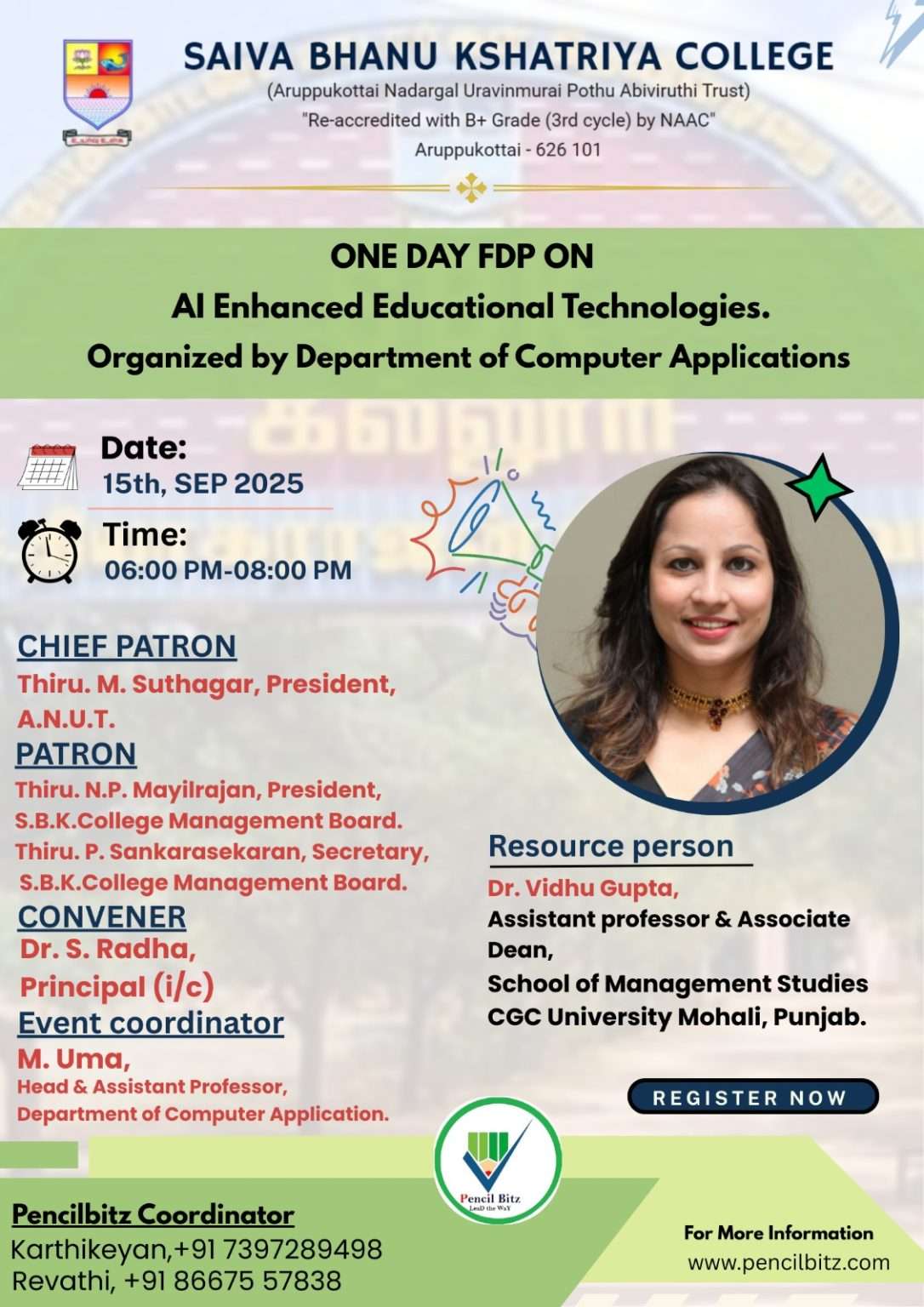 One Day Faculty Development Programme on “AI Enhanced Educational ...